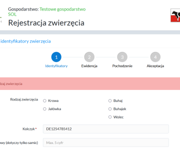 Komunikat o obowiązku wybrania zwierzęcia