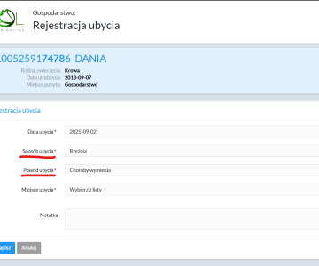 ubycia nowe sol